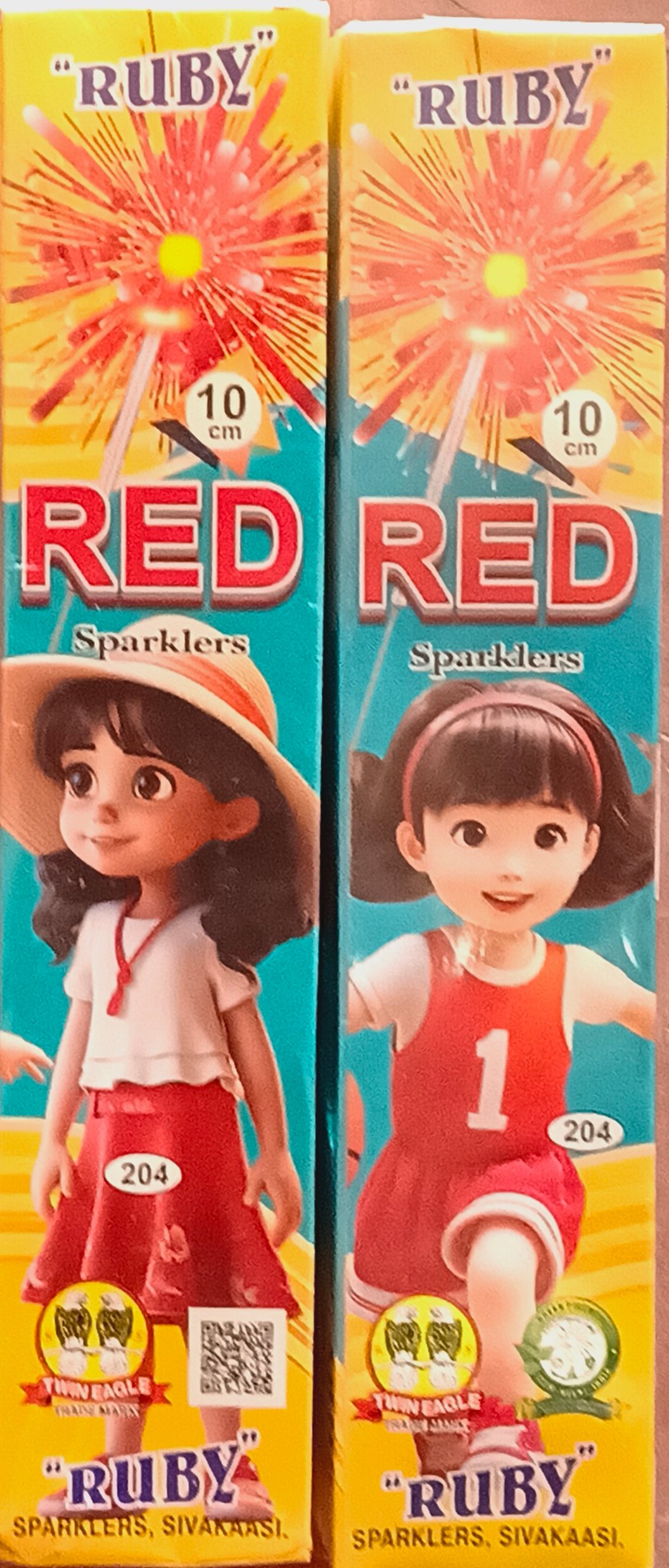 10 Cm Red Sparklers