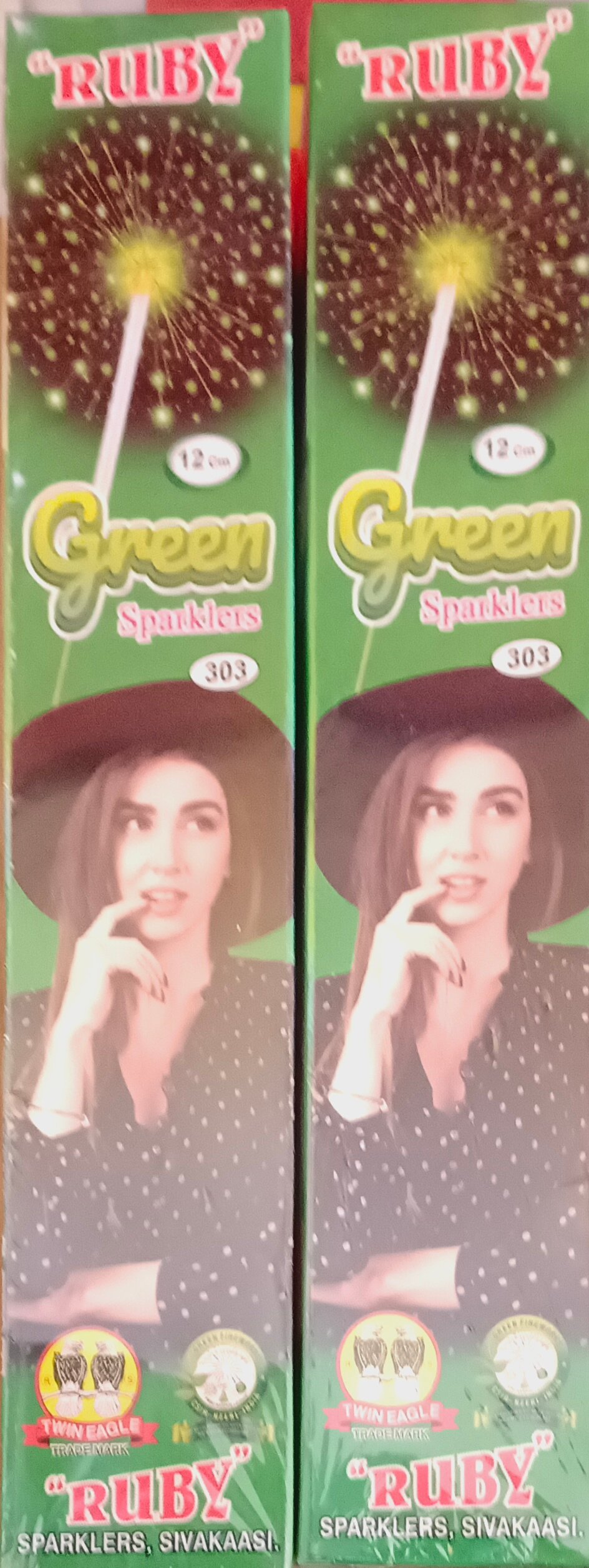 12 Cm Green Sparklers