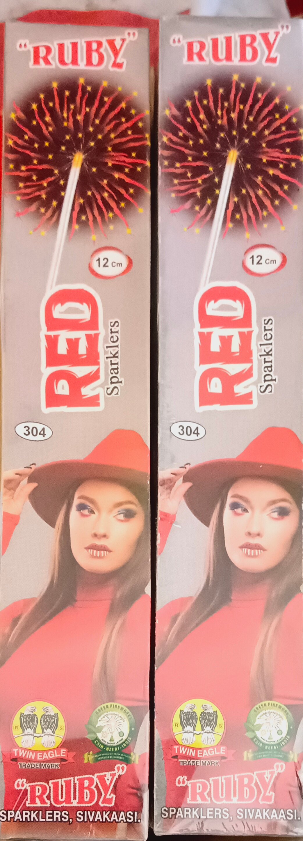 12 Cm Red Sparklers