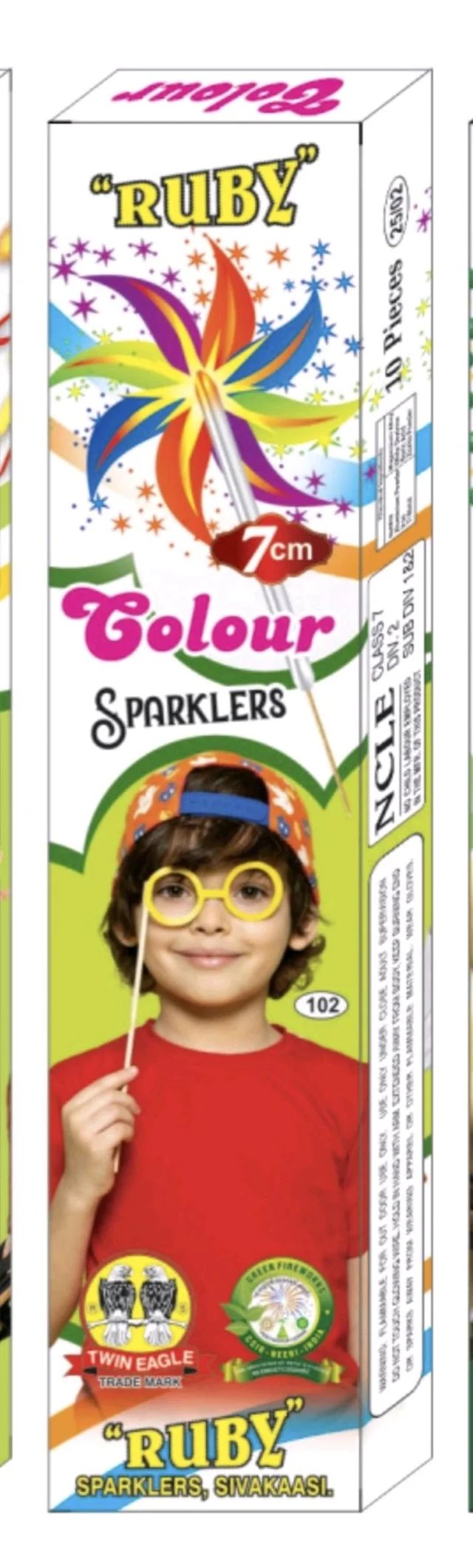 7 cm color sparklers