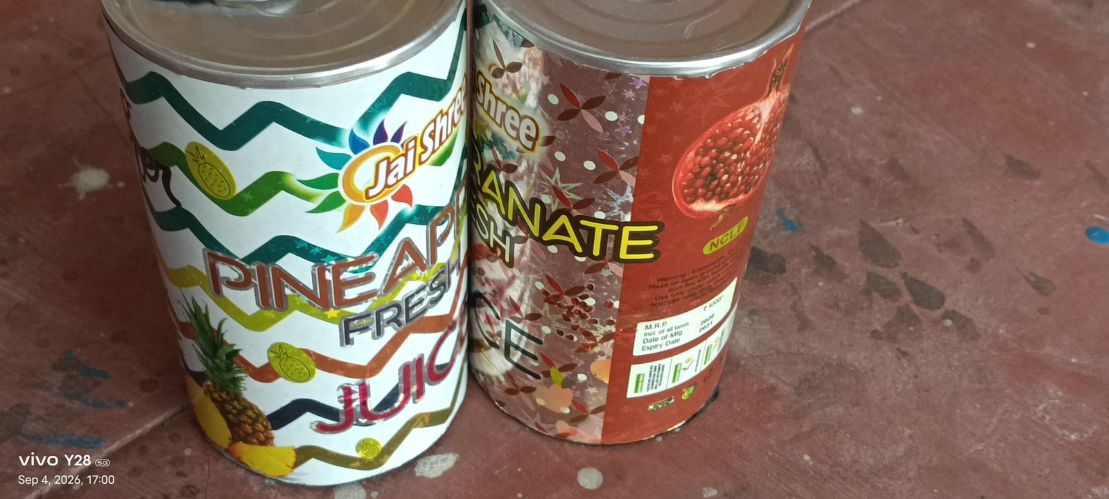 4"Tin Beer (Green & Red)