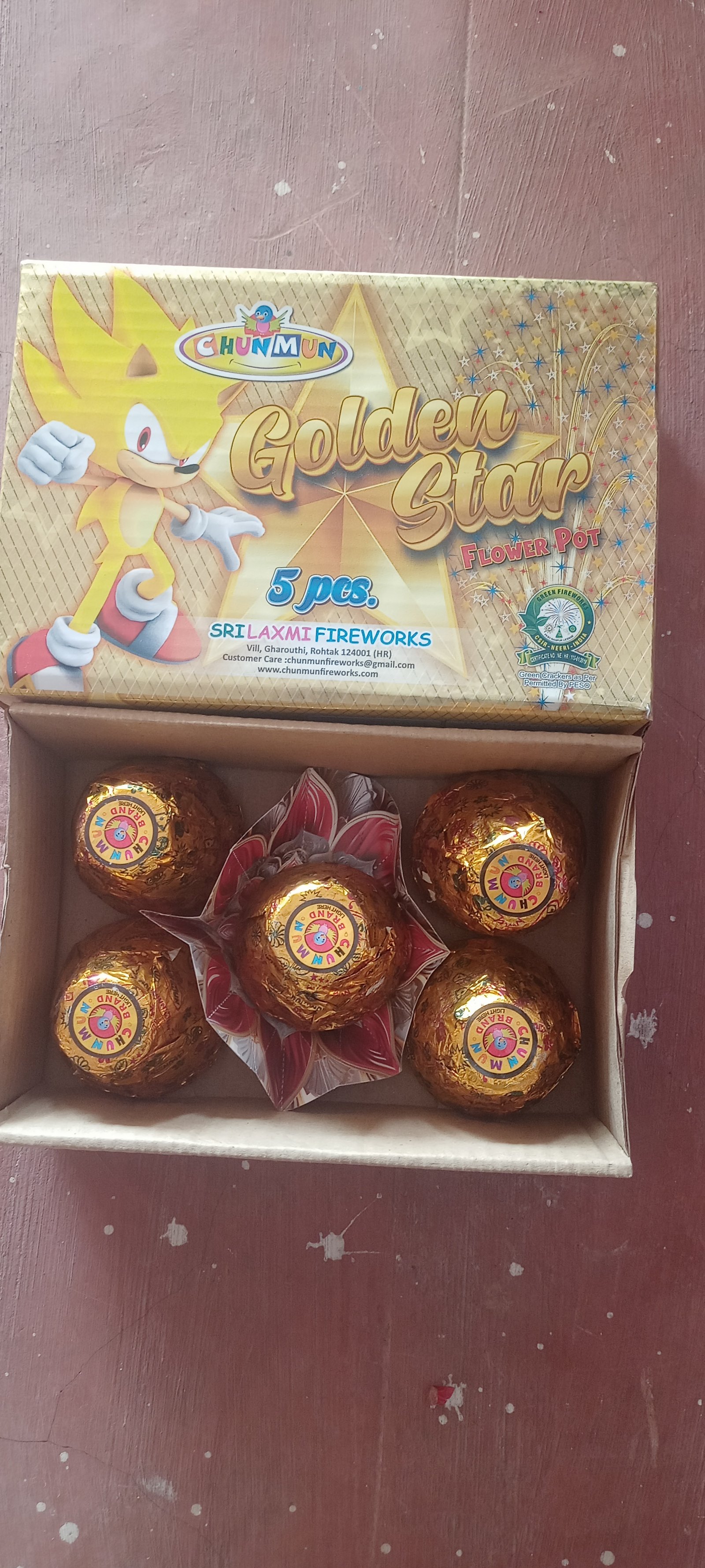 Golden star (5pes)